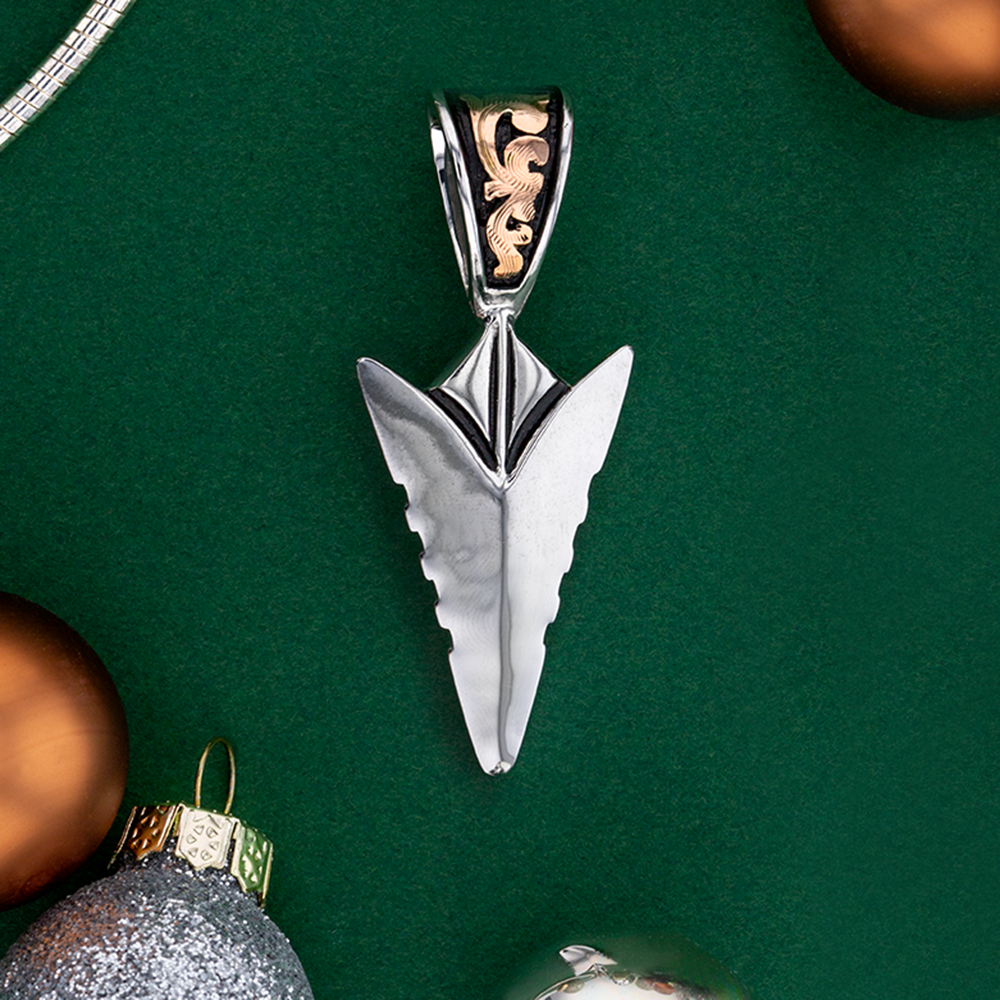 Holiday Arrowhead Pendant